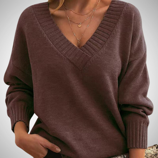 EB | Relaxed V-Ausschnitt Pullover