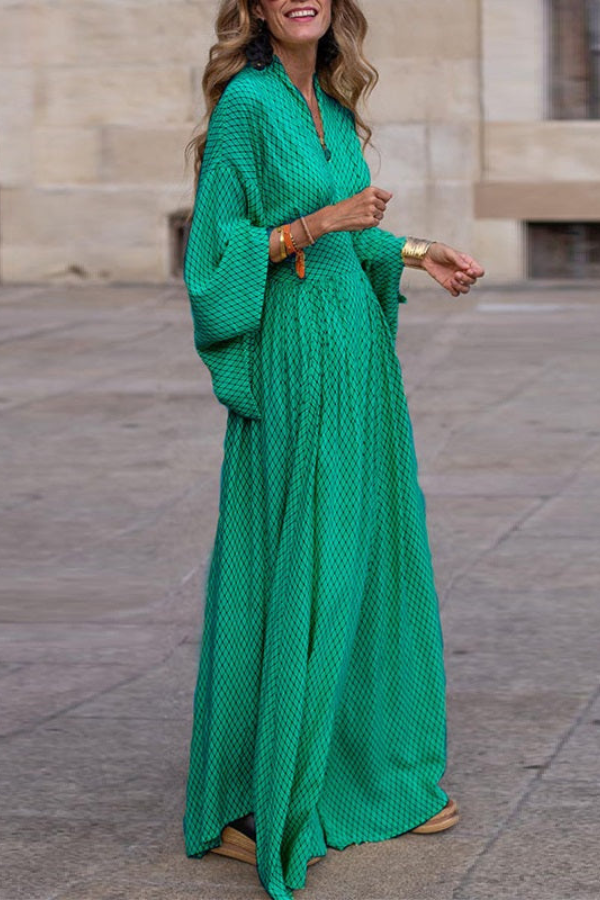 EB | Elegantes Maxikleid mit Glockenärmeln