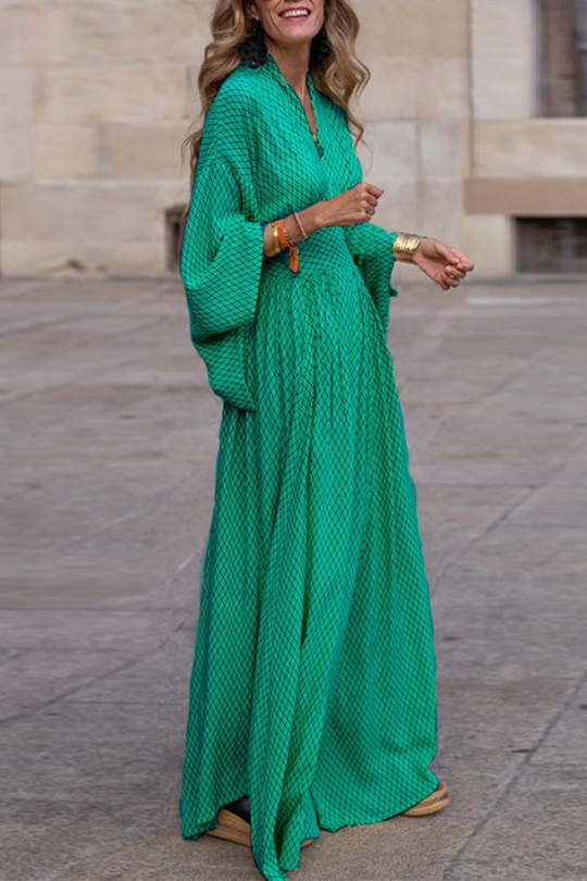 EB | Elegantes Maxikleid mit Glockenärmeln