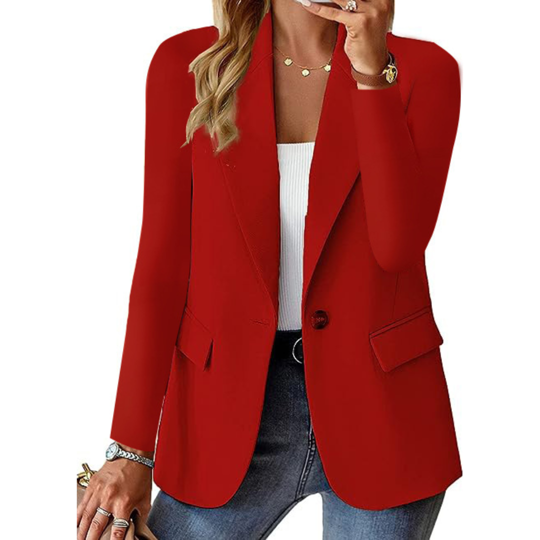 EB | Lässiger Bedruckter Blazer - Langarm