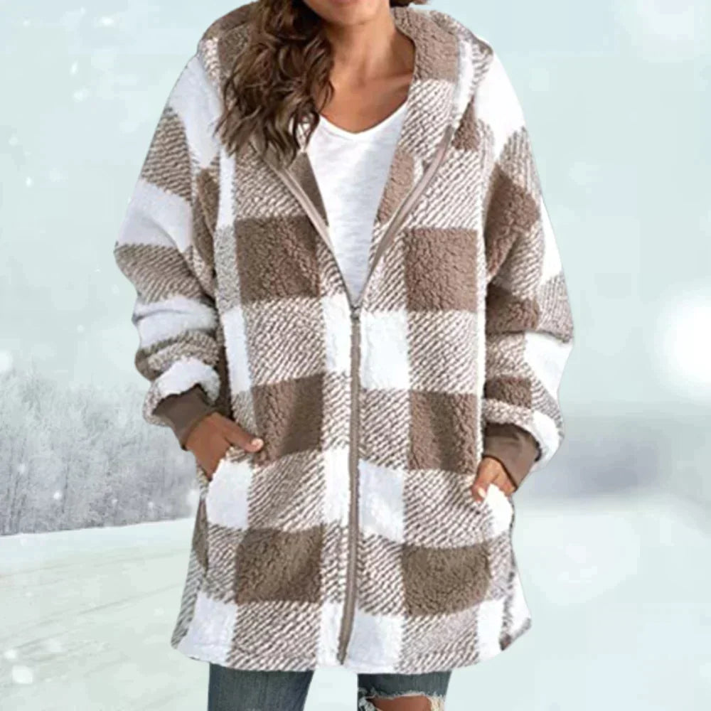 EB | Karierter Wintermantel
