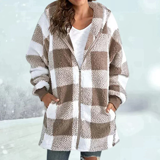 EB | Karierter Wintermantel
