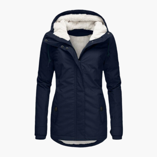 EB | Winterjacke Sherpa-Hoodie - Modischer Parka für Kalte Tage, Figurbetonter Schnitt, Perfekter Alltagsbegleiter