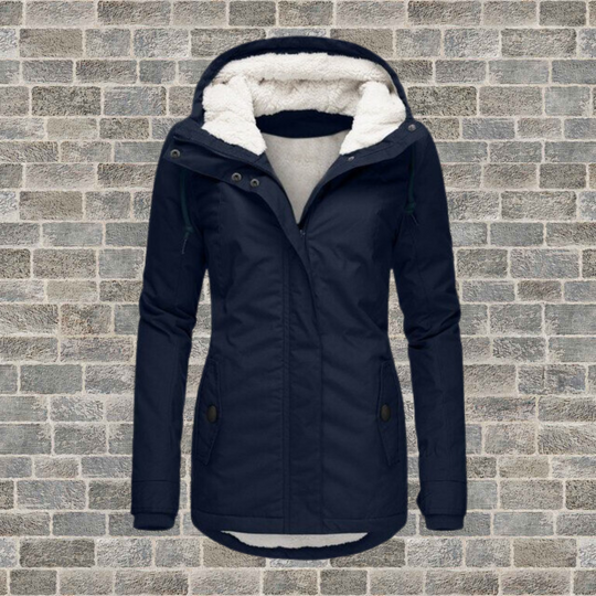 EB | Faltbare Baumwoll-Winterjacke mit Kapuze