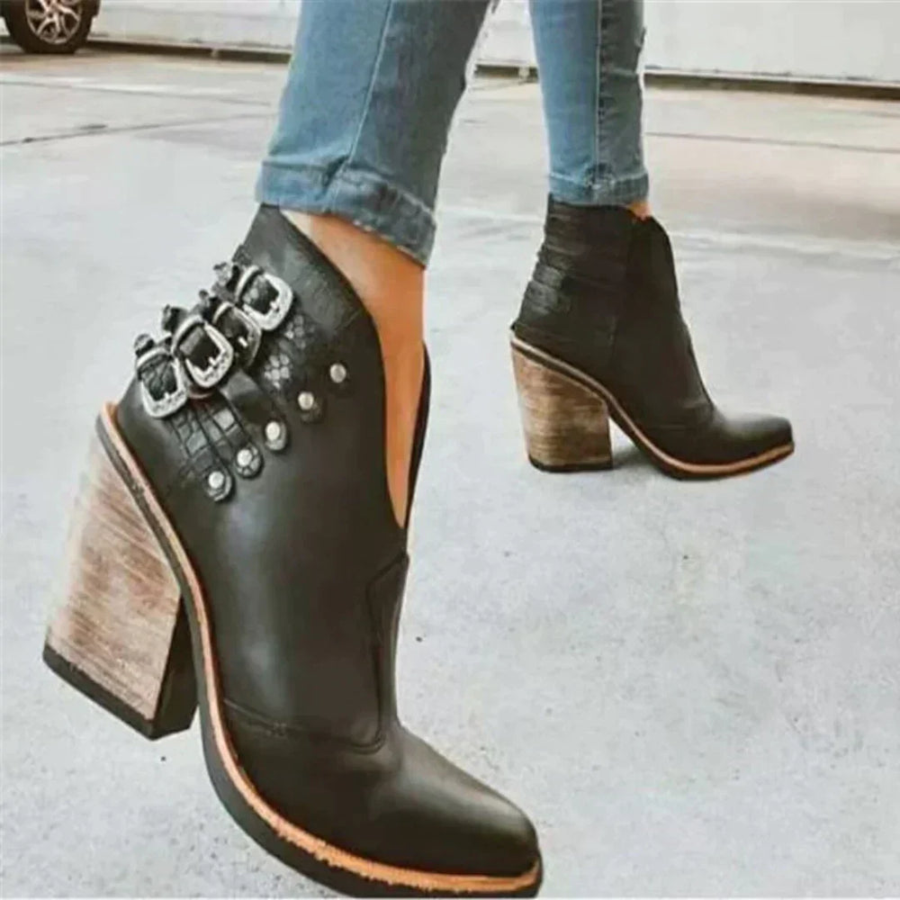 EB | Damen Absatzstiefel Bequeme