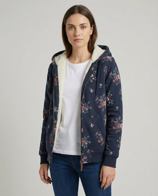 Winterjacke Damen Blumenmuster | EB