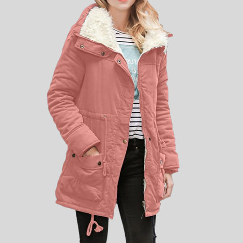 EB | Parka-Jacke - Gefüttert mit Fellbesatz - Verstellbare Taille - Winddicht und Warm