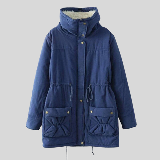 EB | Parka-Jacke - Gefüttert mit Fellbesatz - Verstellbare Taille - Winddicht und Warm