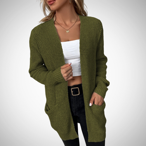 EB | Lässige Strickjacke mit Offenem Design