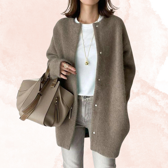 EB | Langärmelige Strickjacke mit Knöpfen