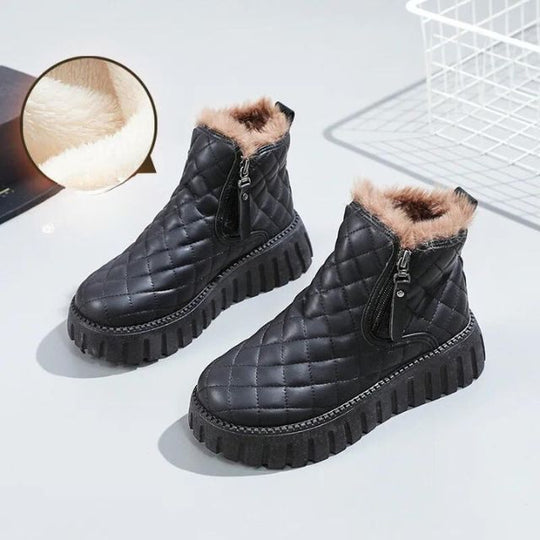 EB | Gesteppte Dick-Sohlige Warme Winterstiefel