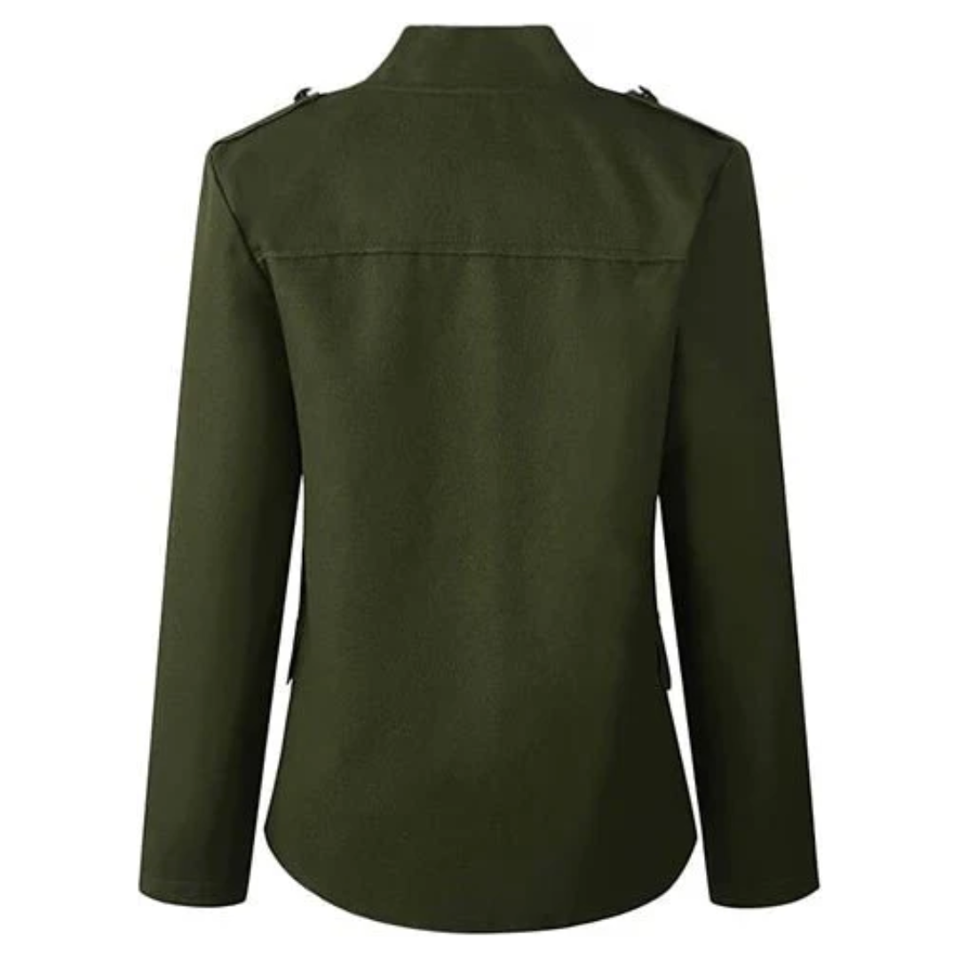 EB | Damen Knöpfbare Jacke - Kurz