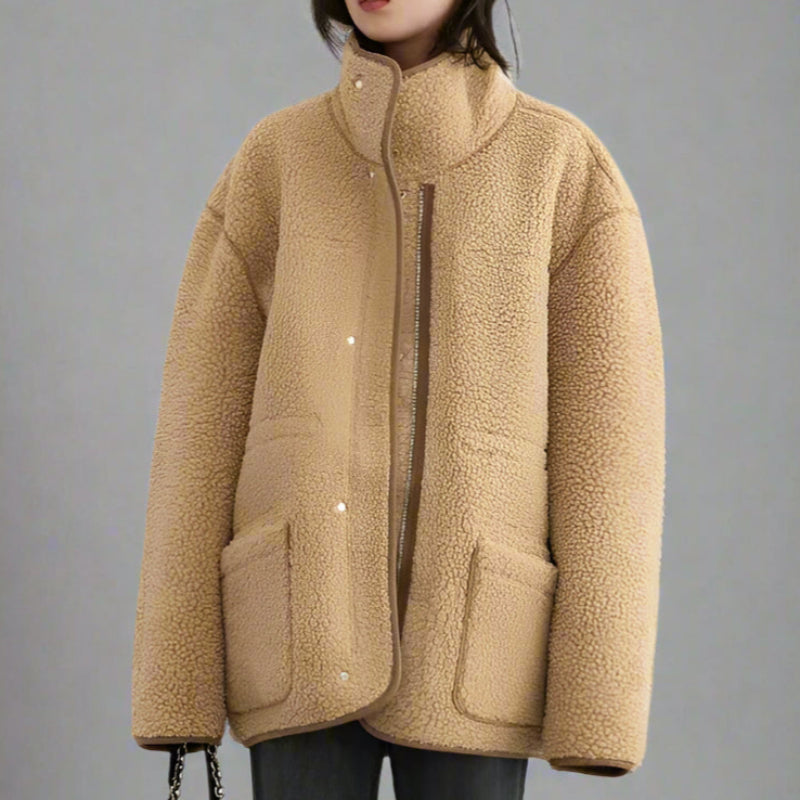 EB | Suede Sherpa Mantel