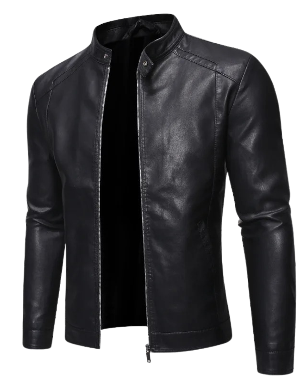EB | Lederjacke mit Stehkragen