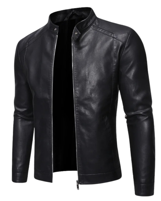 EB | Lederjacke mit Stehkragen
