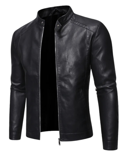 EB | Lederjacke mit Stehkragen
