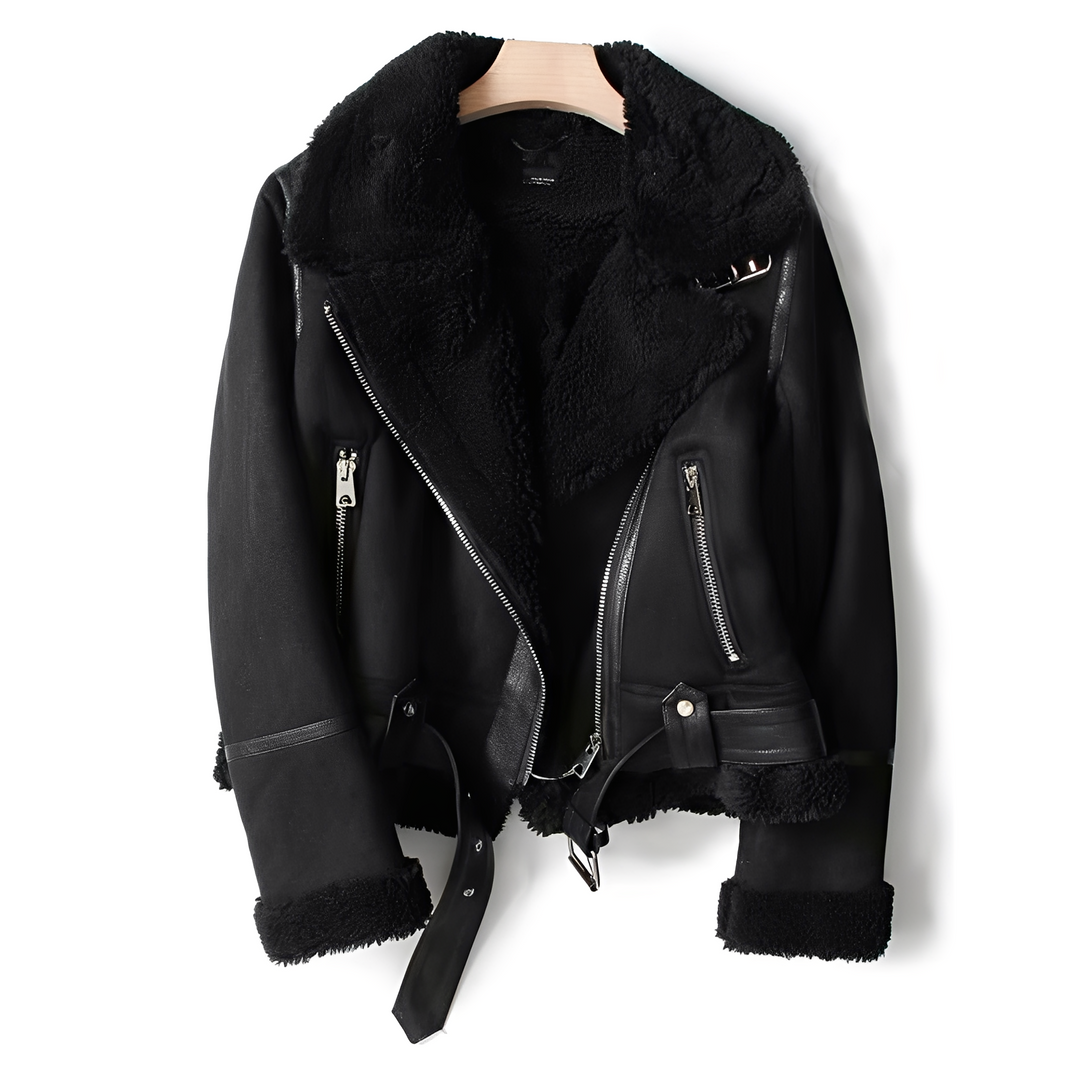 EB | Warme, weiche Lederjacke für Frauen