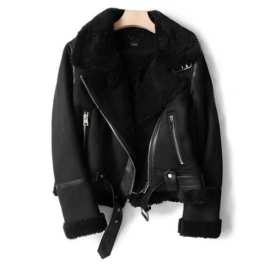 EB | Warme, weiche Lederjacke für Frauen