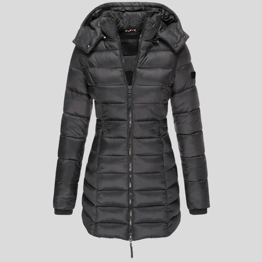 EB | Warme gesteppte Jacke mit Kapuze für Damen