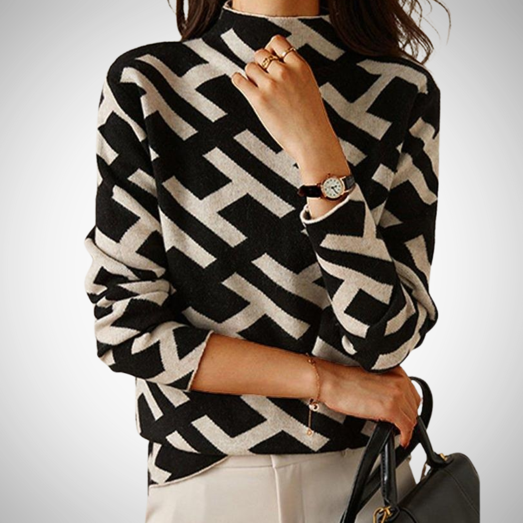 EB | Eleganter Geometrischer Pullover