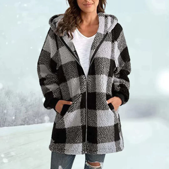 EB | Karierter Wintermantel