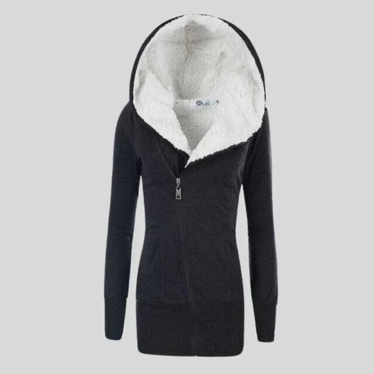 EB | Fleece-Cardigan mit Kapuze
