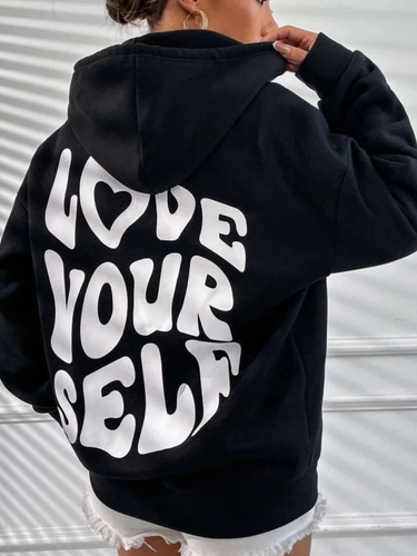 EB - Streetwear Winter Statement Hoodie für Frauen
