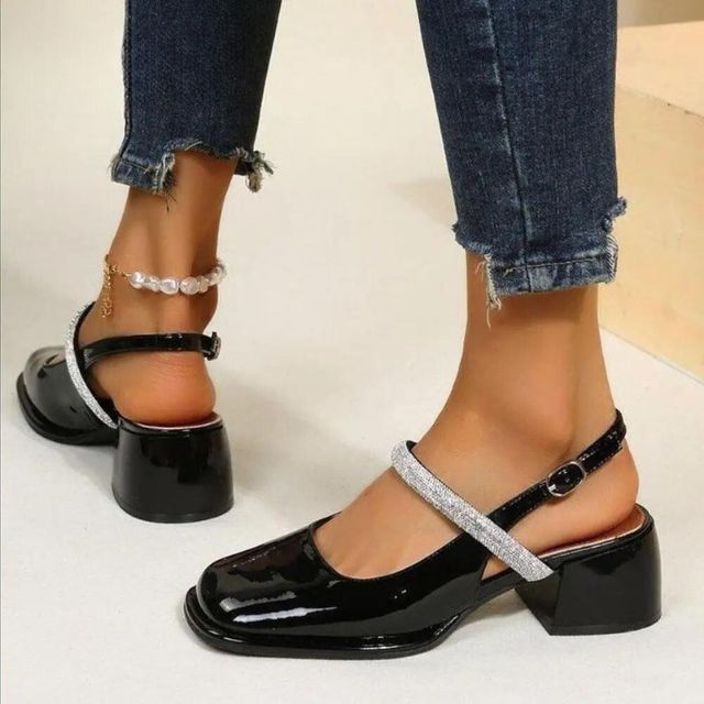 Glitzernde WeißlackPumps EB