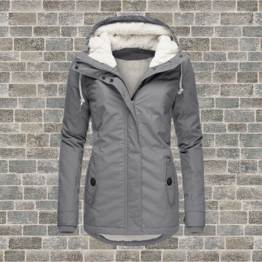 EB | Belle Neue Plissierte Kapuzenjacke Aus Baumwolle