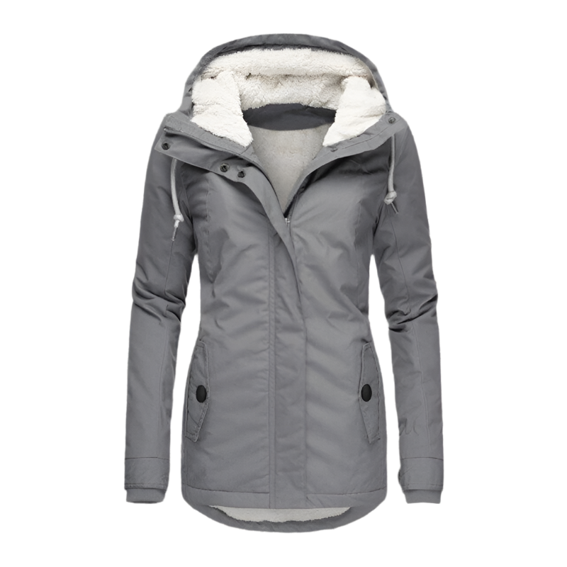 EB | Winterjacke mit Kapuze für Damen - gestepptes Winterjacke
