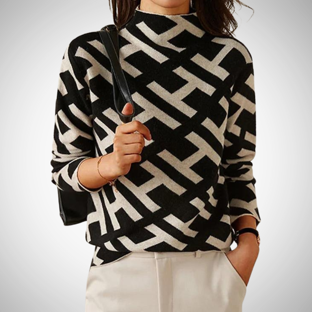 EB | Eleganter Geometrischer Pullover
