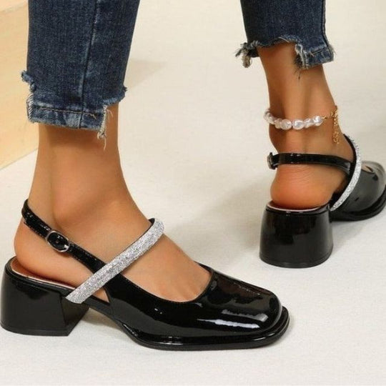 Glitzernde WeißlackPumps EB