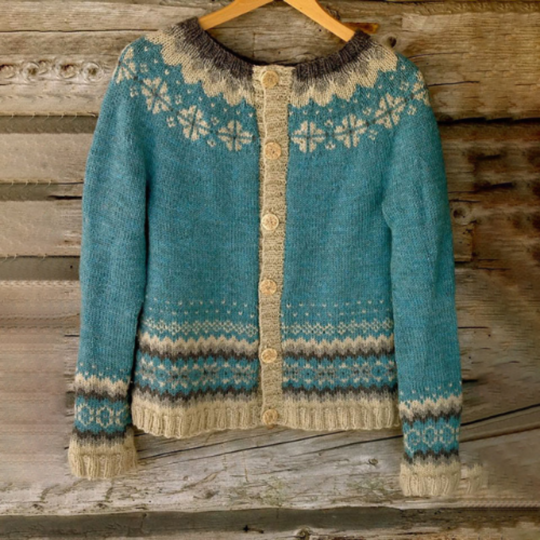 EB | Knop cardigan für Damen Lange Ärmel