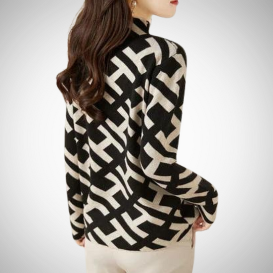 EB | Eleganter Geometrischer Pullover