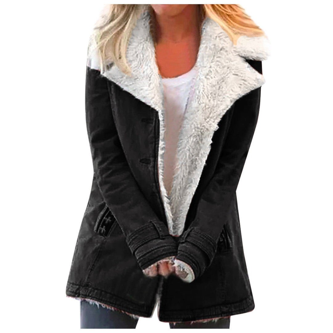EB | Damen Winterjacke Mit Reverskragen Und Langen Ärmeln