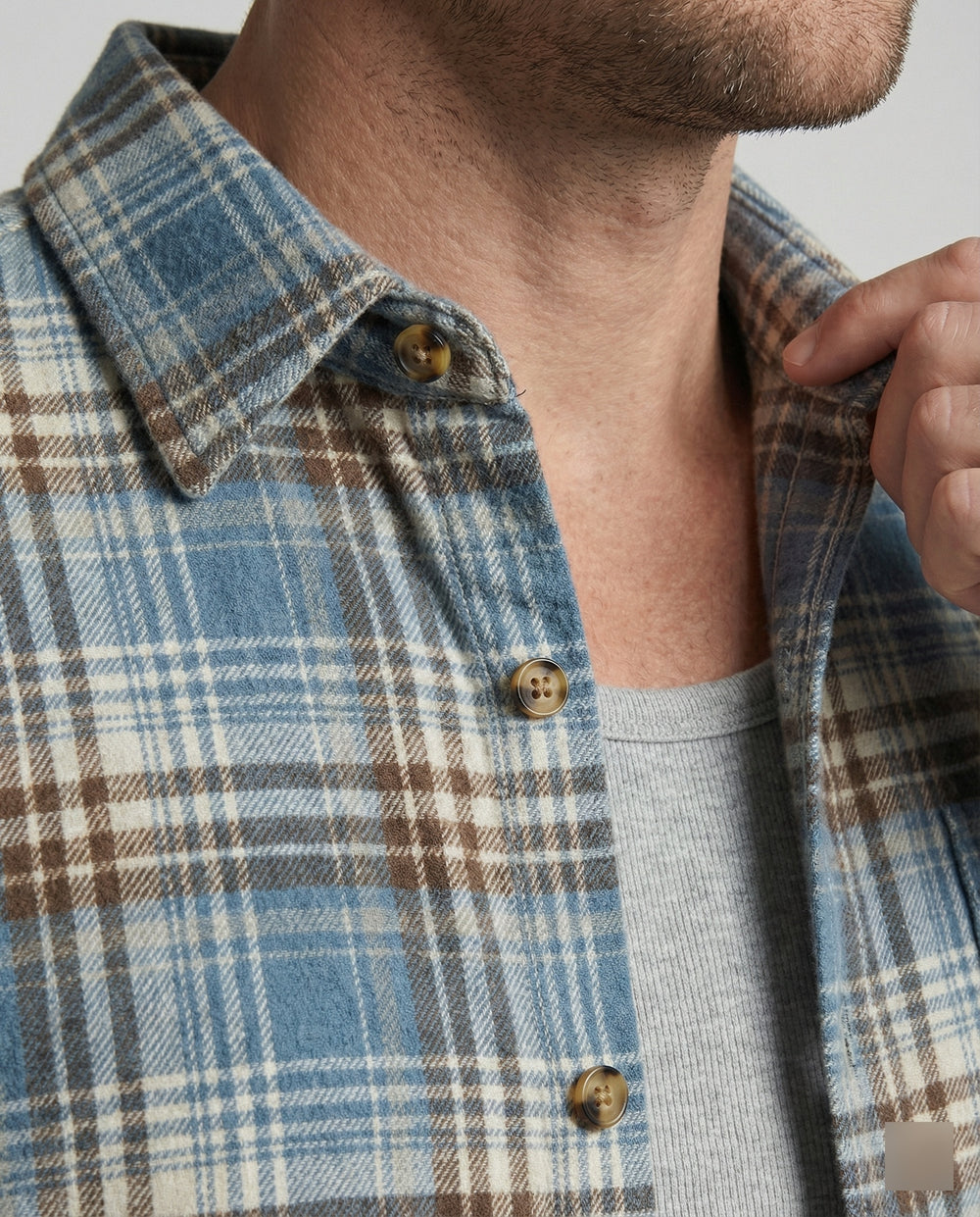 Klassisches Herren Karohemd im Vintage Look Lockerer Schnitt