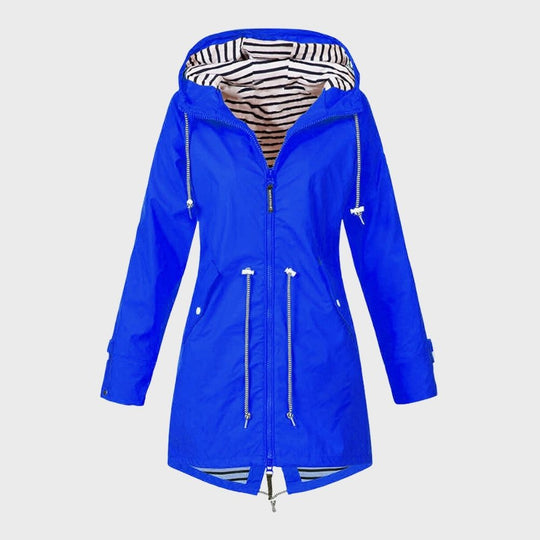 EB | Regenjacke mit Kapuze für Frauen - Verstellbare Taille