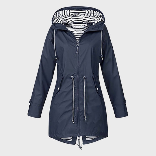 EB | Trendy Lange Regenjacke für Damen Carina
