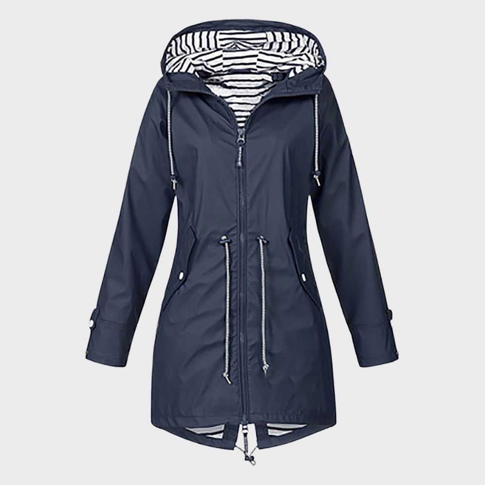 Stylische lange Regenjacke für Damen