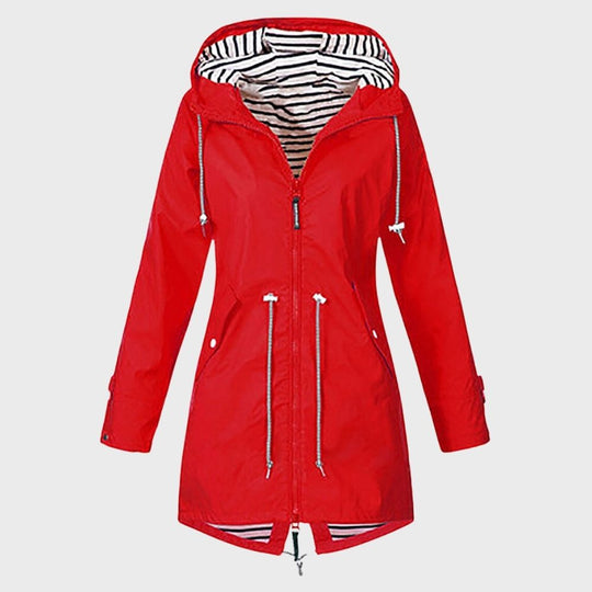 EB | Damen Langarm Kapuzen Regenjacke