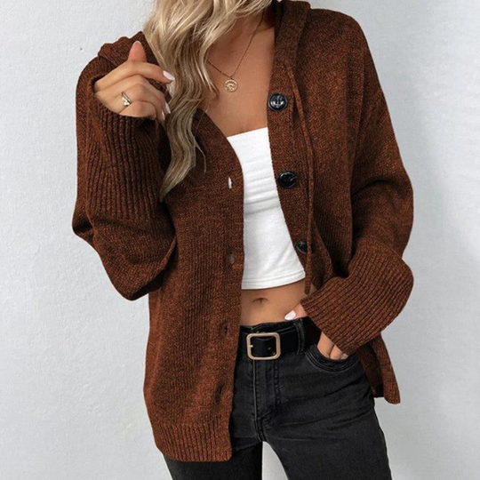 EB | Kapuzencardigan mit Kordelzug