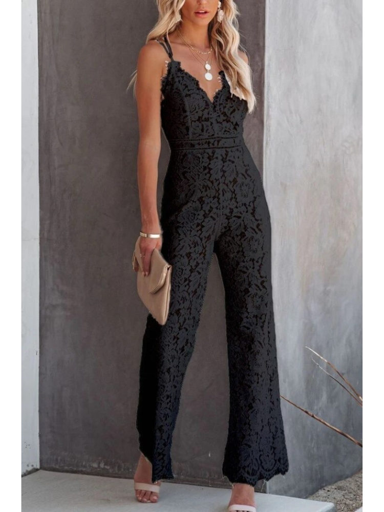 EB | Eleganter Spitzen-Jumpsuit für Damen Luxuriös und Raffiniert