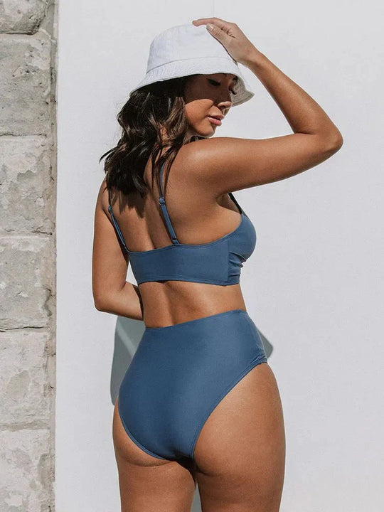 Damen Bikini Set mit Hoher Taille & Sommer-Strandmode | EB