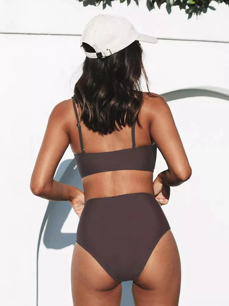 Damen Bikini Set mit Hoher Taille & Sommer-Strandmode | EB