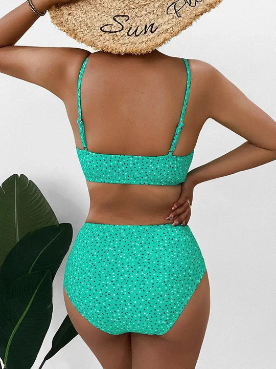Damen Bikini Set mit Hoher Taille & Sommer-Strandmode | EB