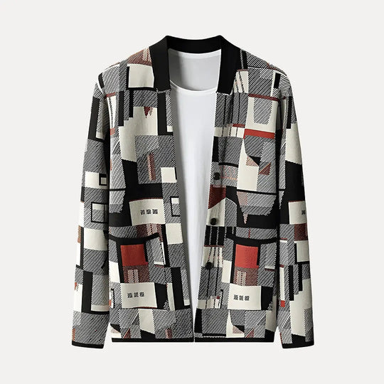 EB | Patchwork Strickjacke