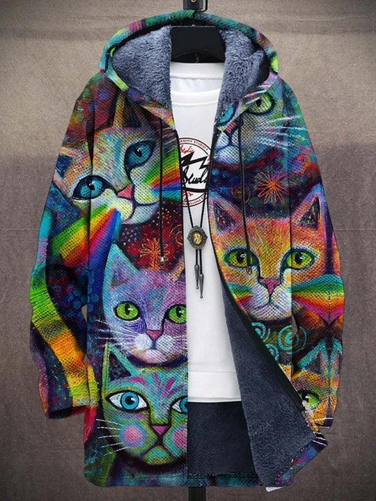 EB | Trendy Damenmantel mit künstlerischem Druck