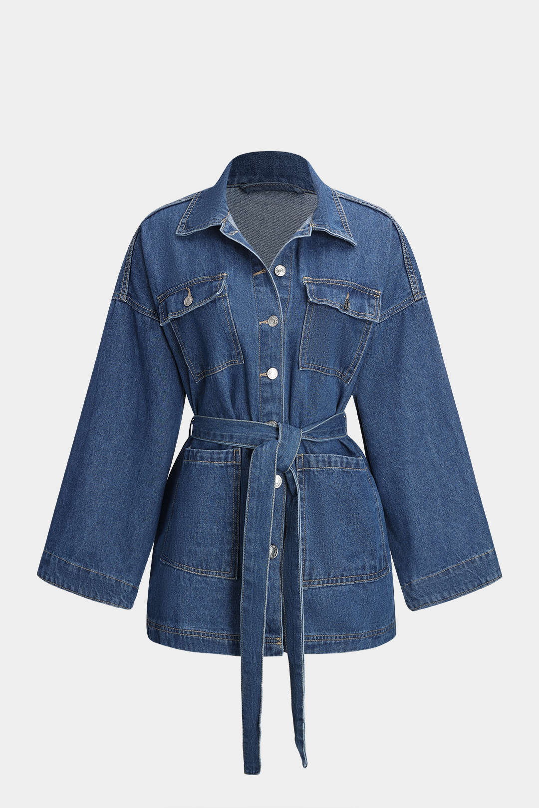EB | Taillierte Denim Jacke Modern und Vielseitig