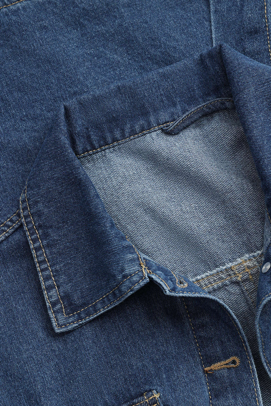EB | Taillierte Denim Jacke Modern und Vielseitig