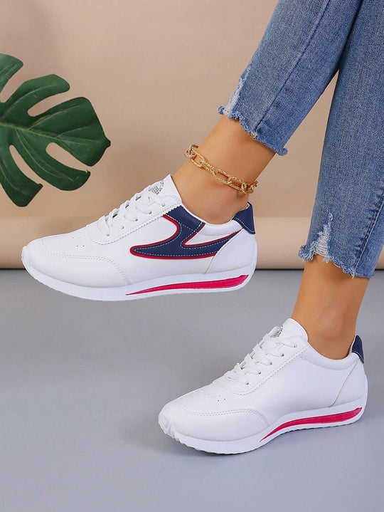 Schnürschuhe - Lässige gestreifte Schuhe für den Alltag für Frauen EB